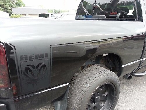Dodge Ram Chevet Autocollant Décalcomanie Ensemble Ram Tête Hemi Choisir Couleur
