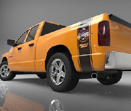 Autocollant vinyle bande latérale nid d'abeille Rumble Bee pour Dodge Ram 1500 2500