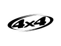 Logo 4x4 avec cadre ovale Autocollant vinyle universel pour Dodge Ram 1500