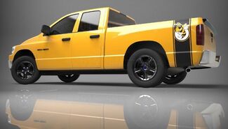 1500 2500 Bande latérale de lit de camion Rumble Bee Ram Dodge Autocollant en vinyle PDS018A