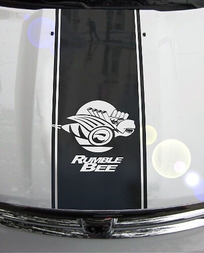 Ram Truck 1500 2500 3500 Bee Hood Stripes Vinyl Sticker Graphic DH-006D