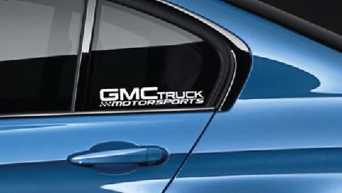 Kit d'autocollants en vinyle pour fenêtre latérale GMC Truck Motorsports pour GMC