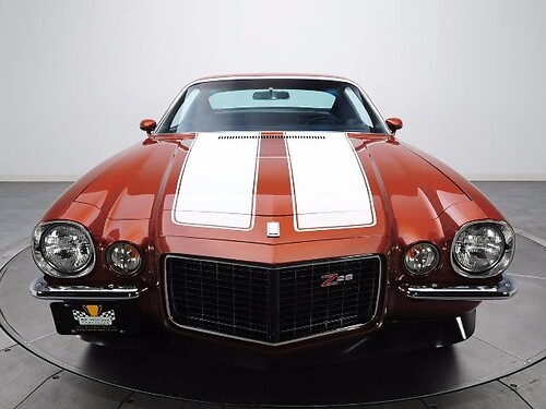 Kit d'autocollants vinyle avec bandes doubles contour pour capot et coffre Chevrolet Camaro Z28 1970-73