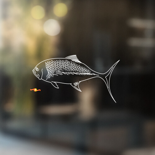 Autocollant Vinyle Universel Poisson Caranx