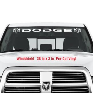DODGE pare-brise vinyle autocollant autocollant graphique décalcomanies camion RAM Hemi Logo