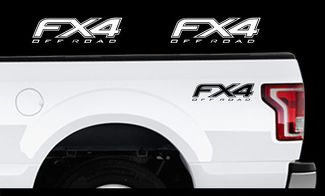 2010-2014 Ford F-150 Fx4 Ensemble de décalcomanies en vinyle pour lit de camion tout-terrain