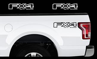 2015-2017 Ford F-150 Fx4 OFF ROAD Camion Bed Decal Lot d'autocollants en vinyle