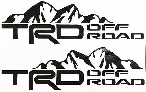 Autocollants Vinyle TRD Hors Route Montagne pour Toyota Tacoma Tundra