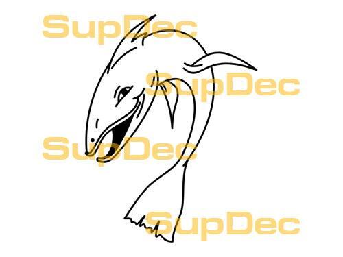 POISSON Vinyle Art Mur Fenêtre Salle De Bains Autocollant Autocollant amovible #7
