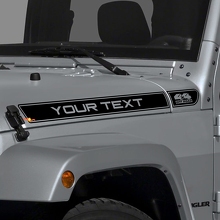Texte personnalisé 4x4 Hors Route Logo Bande Capot Autocollant Vinyle pour Jeep Wrangler TJ 3