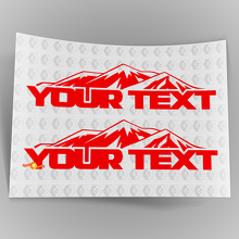 Autocollant Vinyle Graphique Montagne Texte Personnalisé pour Jeep Wrangler 2