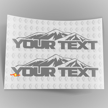Autocollant Vinyle Graphique Montagne Texte Personnalisé pour Jeep Wrangler 3