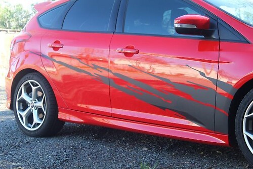 Autocollant vinyl latéral éclaboussures de boue pour Musclecar Focus 2012-2017