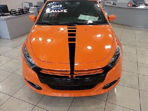 Autocollant bande capot stroboscopique 2 pour Dodge Dart 2013-2017