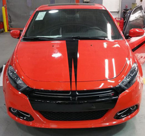 2013-2017 Dodge Dart split capot autocollant autocollant bande