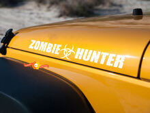 2X ZOMBIE HUNTER EDITION pour JEEP Wrangler CJ TJ YJ JK Hood Vinyl Sticker Decal 2