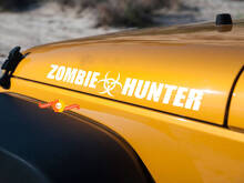 Kit d'autocollant en vinyle Zombie Hunter Hood pour Jeep Wrangler_2