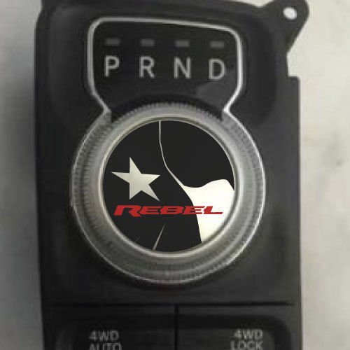 Autocollant en vinyle Texas Flag Rebel pour pommeau de levier de vitesses Dodge Ram