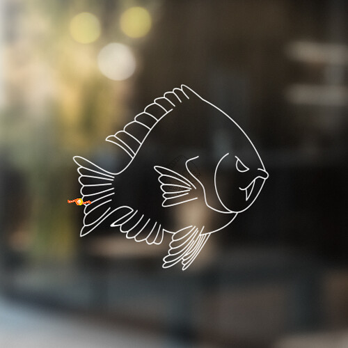 Autocollant vinyle universel Poisson Bluegill