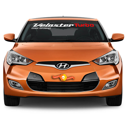 Autocollant en vinyle pour pare-brise Veloster Turbo pour Hyundai Veloster 2011-2017