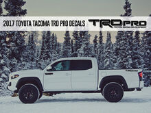 TRD PRO Toyota Racing Development Tacoma Tundra Autocollants en vinyle côté lit 2