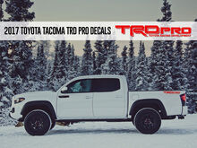 TRD PRO Toyota Racing Development Tacoma Tundra Autocollants en vinyle côté lit 3