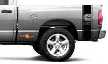 2x décalcomanies pour camion Ram CUMMINS TURBO DIESEL lit 2 STRIPE KIT vinyle autocollant 3