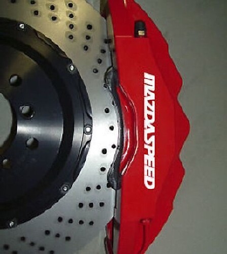 Set d'autocollants en vinyle pour étrier de frein Mazdaspeed pour Mazda_1