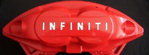 Ensemble de 8 autocollants en vinyle haute température pour étrier de frein Infiniti