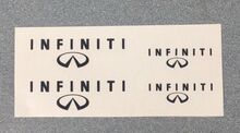 Autocollants en vinyle haute température pour étrier de frein Infiniti (toute couleur) lot de 4 2