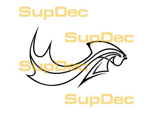 POISSON Vinyle Art Mur Fenêtre Salle De Bains Autocollant Autocollant amovible #16
