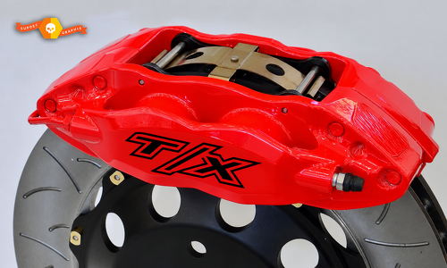 Lettrage d’étrier de frein T/X 8 pièces Autocollant en vinyle universel pour Dodge Charger