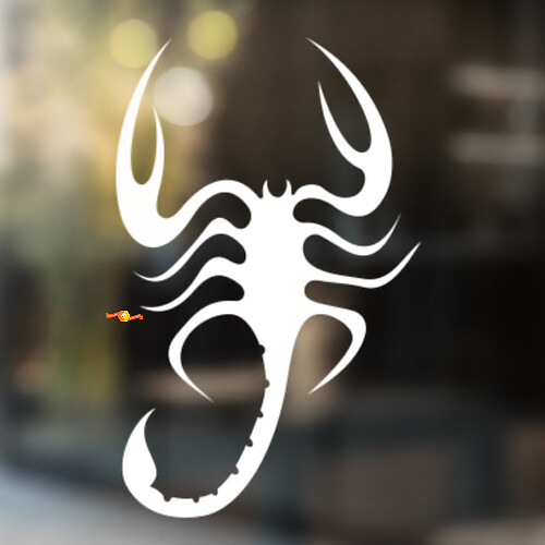 Autocollant Universel en Vinyle Scorpion