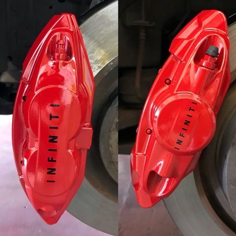Autocollants en vinyle haute température pour étrier de frein Infiniti, lot de 6