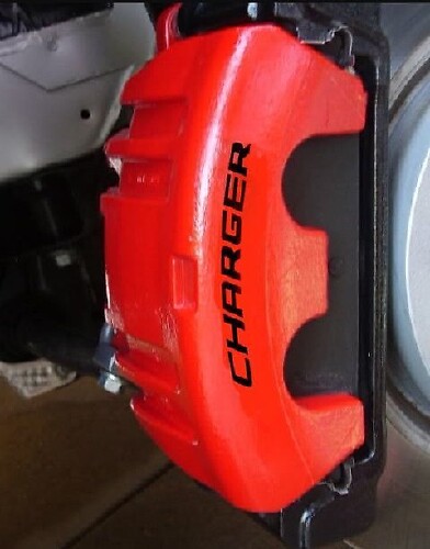 Autocollants en vinyle haute température pour étrier de frein Charger pour Dodge Charger