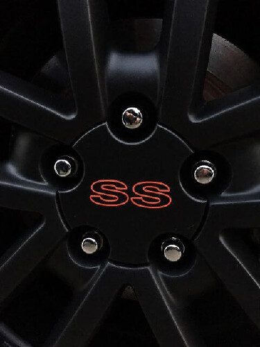 Ensemble de décalcomanies en vinyle pour cache-moyeu SS de roue Chevrolet Camaro