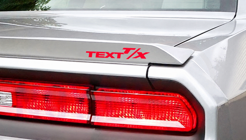 Autocollant vinyle lettrage TEXT T/X aile avant coffre pour Dodge Challenger