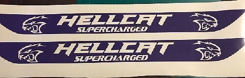 Autocollants Protecteurs pour Seuil de Porte Hellcat Supercharged pour Dodge Challenger 2015-2017