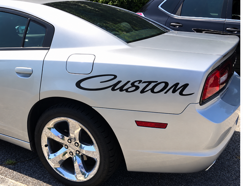 Ensemble de lettres personnalisées pour ailes, autocollant vinyle pour ailes arrière pour Dodge Charger
