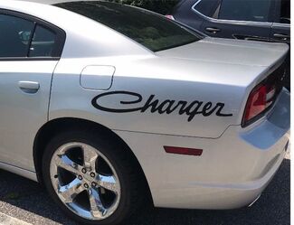 x2 Dodge Charger RT autocollants en vinyle pour garde-boue arrière Hemi mopar Graphics logo sport