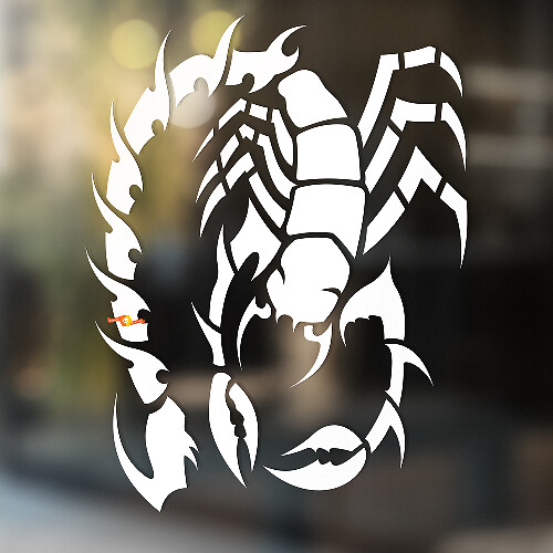 Autocollant autocollant universel en vinyle scorpion à longue queue