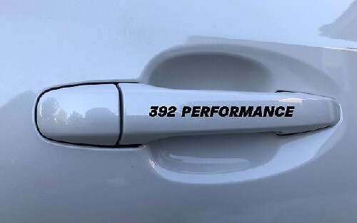 Autocollants en vinyle 392 Performance pour poignées de porte Dodge Challenger