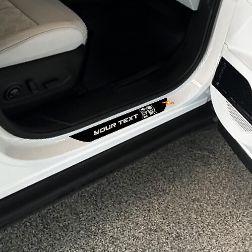 Kit de décalcomanies vinyles pour seuil de porte personnalisé pour Jeep Trailhawk