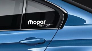 Mopar Racing Sticker autocollant logo Mopar Dodge Racing HEMI Hellcat New USA Paire