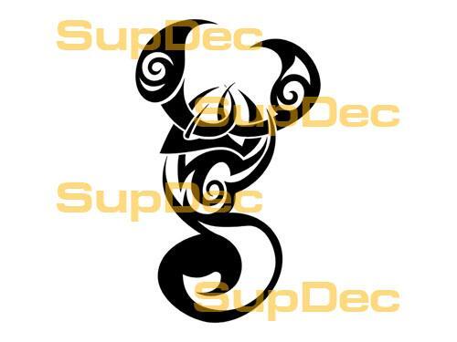 Autocollant mural en vinyle Scorpion Art pour fenêtre de salle de bain #9
