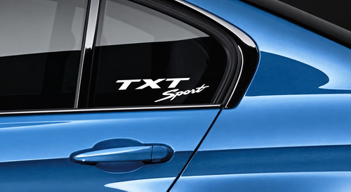 TXT Sport Lettering Pair Hellcat Style Vitre latérale Autocollant vinyle