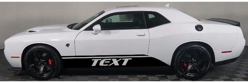 Autocollants personnalisés pour portes, décalcomanies, graphiques, bandes en vinyle pour Dodge Challenger