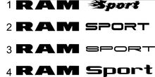 1500 2500 Dodge Ram Sport Vinyl Stickers Stickers personnalisés logo mopar 5.7 L Rebel RT №2 2