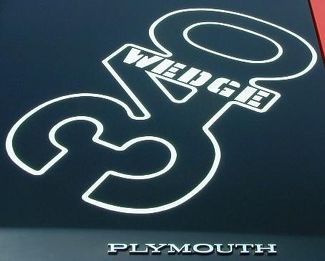 1971 Plymouth Duster 340 Wedge capot légende bande bande autocollant blanc Mopar