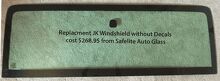 Autocollant Vinyle Pare-brise Calandre Jeep pour Jeep Wrangler_3